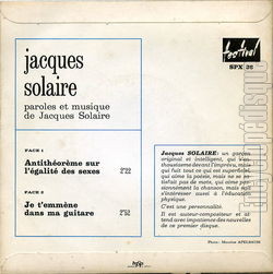 [Pochette de Je t’emmne dans ma guitare (Jacques SOLAIRE) - verso]