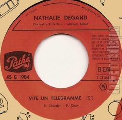 [Pochette de Lorsque tu mens (Nathalie DEGAND) - verso]