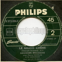 [Pochette de La non-demande en mariage (Georges BRASSENS) - verso]