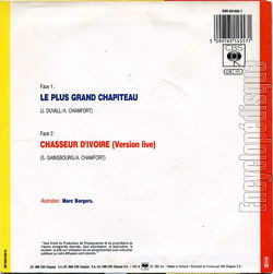 [Pochette de Le plus grand chapiteau (Alain CHAMFORT) - verso]