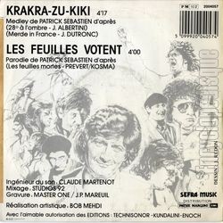 [Pochette de Krakra-Zu-Kiki (Patrick SBASTIEN) - verso]
