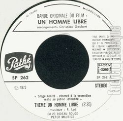 [Pochette de Un homme libre (B.O.F.  Films )]
