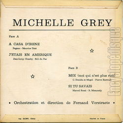 [Pochette de A casa d’Irne (Michelle GREY) - verso]