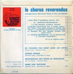 [Pochette de Ne poussez pas mm dans les orties (CHORUS REVERENDUS) - verso]