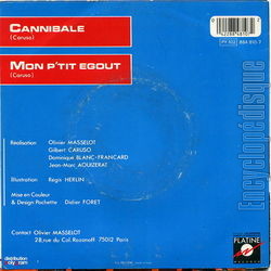 [Pochette de Cannibale (Sylvain CARUSO) - verso]