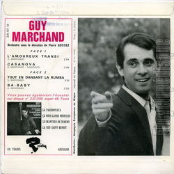 [Pochette de L’amoureux transi (Guy MARCHAND) - verso]