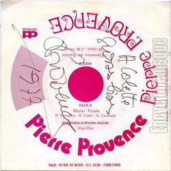 [Pochette de Mister ptale (Pierre PROVENCE) - verso]