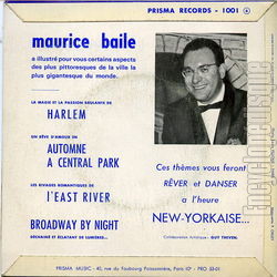 [Pochette de New-York flash (Maurice BAILE) - verso]