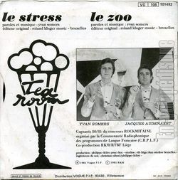 [Pochette de Le stress (Le STRESS) - verso]