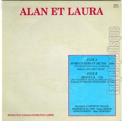 [Pochette de Avoir un enfant de toi (ALAN et LAURA) - verso]