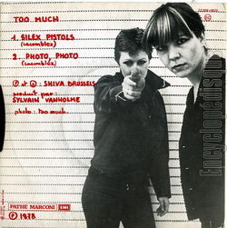 [Pochette de Silex pistols (TOO MUCH) - verso]