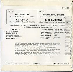 [Pochette de Les nomades (Les ELFS) - verso]