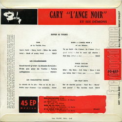 [Pochette de Multiplication (GARY "L’ange noir") - verso]