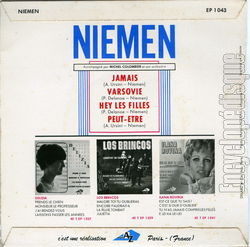[Pochette de Jamais (NIEMEN) - verso]