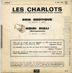 [Pochette de Sois rotique (Les CHARLOTS) - verso]