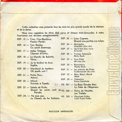 [Pochette de Valentino (COMPILATION) - verso]