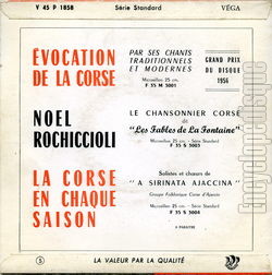 [Pochette de Retraite espagnole (Antoine BONELLI) - verso]