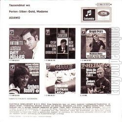 [Pochette de Tausendmal wo (Salvatore ADAMO) - verso]