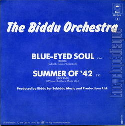 [Pochette de Blue-eyed soul (The BIDDU ORCHESTRA) - verso]