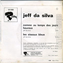 [Pochette de Comme au temps des jours heureux (Jeff DA SILVA) - verso]
