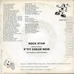 [Pochette de Rock star (MOKO) - verso]