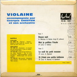 [Pochette de Douce nuit (VIOLAINE (2)) - verso]