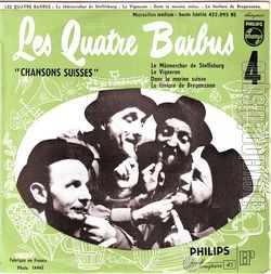 [Pochette de Chansons suisses - 4me srie (Les QUATRE BARBUS)]