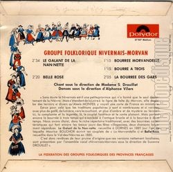[Pochette de Le galant de la na-nette (GROUPE FOLKLORIQUE NIVERNAIS-MORVAN) - verso]