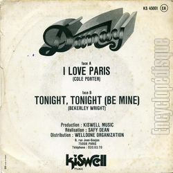 [Pochette de I love Paris (DANDY) - verso]
