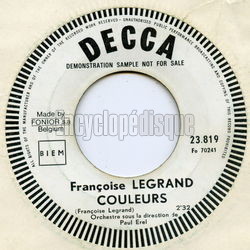 [Pochette de Madame (Franoise LEGRAND) - verso]