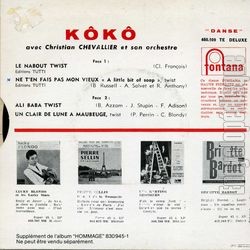 [Pochette de Le nabout twist (KK) - verso]
