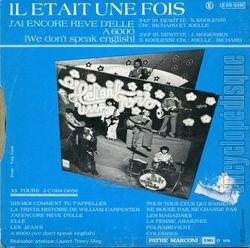 [Pochette de J’ai encore rv d’elle (IL TAIT UNE FOIS) - verso]