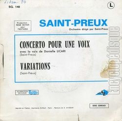 [Pochette de Concerto pour une voix (SAINT-PREUX) - verso]