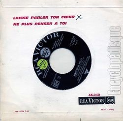 [Pochette de Laisse parler ton cœur (Marianne MILLE) - verso]