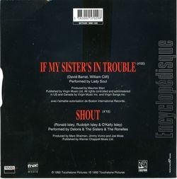 [Pochette de Sister act (B.O.F.  Films ) - verso]