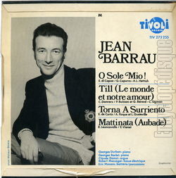 [Pochette de O sole mio ! (Jean BARRAU) - verso]
