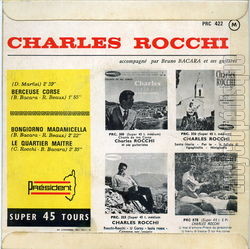 [Pochette de U mio molinu (Charles ROCCHI) - verso]