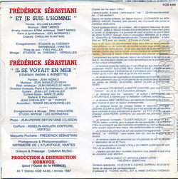 [Pochette de Et je suis l’homme (Frdrick SBASTIANI) - verso]