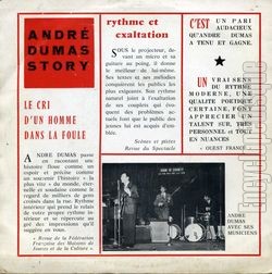 [Pochette de Le barrage (Andr DUMAS) - verso]