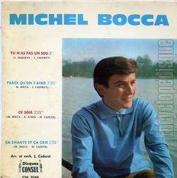 [Pochette de Tu n’as pas un sou (Michel BOCCA)]