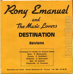 [Pochette de Destination (Rony EMANUEL) - verso]