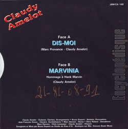 [Pochette de Dis-moi (Claudy AMELOT) - verso]