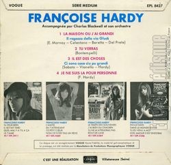 [Pochette de La maison o j’ai grandi (Franoise HARDY) - verso]