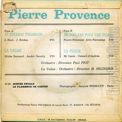 [Pochette de Je pourrai t’gorger (Pierre PROVENCE) - verso]