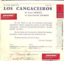 [Pochette de Cha cha cha in Paris (Los CANGACEIROS) - verso]
