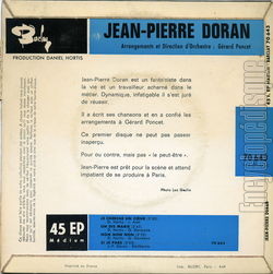 [Pochette de Oh dis Marie (Jean-Pierre DORAN) - verso]