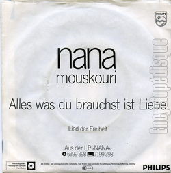 [Pochette de Alles was du braust ist Liebe (Nana MOUSKOURI) - verso]