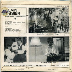 [Pochette de Des jours (Alain TISSIER) - verso]