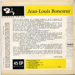 [Pochette de Retour de noces (Jean-Louis BONCOEUR) - verso]