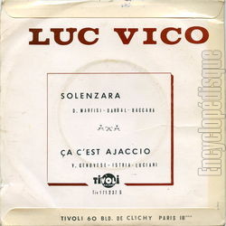 [Pochette de Solenzara (Luc VICO) - verso]